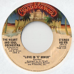 The Heart And Soul Orchestra Love In C Minor USED VINYL 7INCH 45 RPM SINGLE STYRENE STEREO
