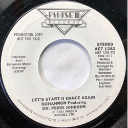 Hamilton Bohannon / Dr. Perri Johnson Let's Start II Dance Again USED VINYL 7INCH 45 RPM PROMO STYRENE STEREO