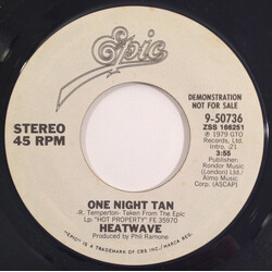 Heatwave One Night Tan USED VINYL 7INCH 45 RPM PROMO