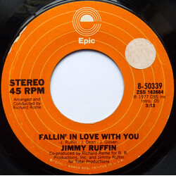 Jimmy Ruffin Fallin' In Love With You USED VINYL 7INCH 45 RPM