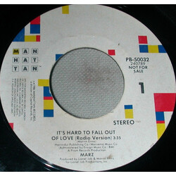 Marz (2) It's Hard To Fall Out Of Love USED VINYL 7INCH 45 RPM PROMO