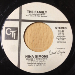Nina Simone The Family / That's All I Want From You USED VINYL 7INCH 45 RPM SINGLE PROMO