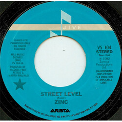 Zinc (2) Street Level USED VINYL 7INCH 45 RPM PROMO STEREO MONO