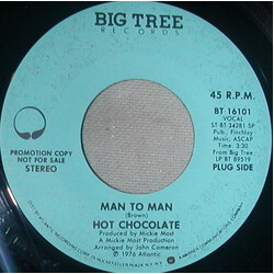 Hot Chocolate Man To Man / Brother Louie USED VINYL 7INCH 45 RPM SINGLE PROMO STEREO
