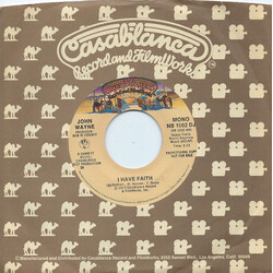John Wayne I Have Faith USED VINYL 7INCH 45 RPM SINGLE MONO STEREO PROMO