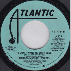 Narada Michael Walden I Don't Want Nobody Else (To Dance With You) USED VINYL 7INCH 45 RPM PROMO
