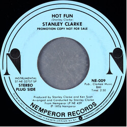 Stanley Clarke Hot Fun USED VINYL 7INCH 45 RPM PROMO STEREO
