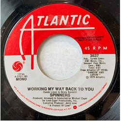 Spinners Working My Way Back To You USED VINYL 7INCH 45 RPM PROMO STEREO MONO