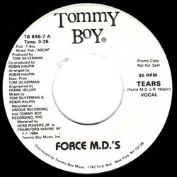 Force MD's Tears USED VINYL 7INCH 45 RPM SINGLE PROMO