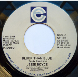 Jesse Boyce Bluer Than Blue USED VINYL 7INCH 45 RPM SINGLE PROMO