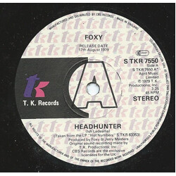 Foxy Headhunter USED VINYL 7INCH 45 RPM SINGLE PROMO