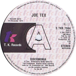 Joe Tex Discomonia USED VINYL 7INCH 45 RPM SINGLE PROMO STEREO