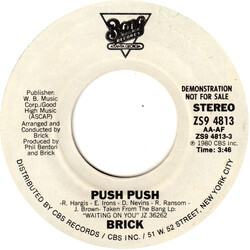 Brick Push Push USED VINYL 7INCH 45 RPM SINGLE PROMO