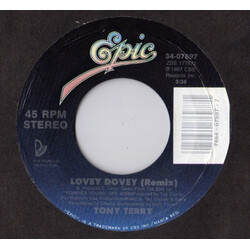 Tony Terry Lovey Dovey (Remix) USED VINYL 7INCH 45 RPM SINGLE STYRENE STEREO