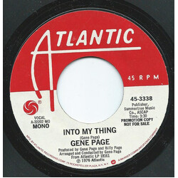 Gene Page Into My Thing USED VINYL 7INCH 45 RPM PROMO STEREO MONO
