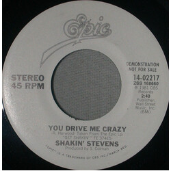 Shakin' Stevens You Drive Me Crazy USED VINYL 7INCH 45 RPM PROMO