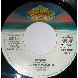Harry Chapin Sequel USED VINYL 7INCH SINGLE PROMO STYRENE