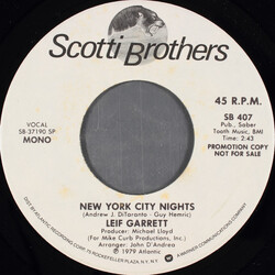 Leif Garrett New York City Nights USED VINYL 7INCH 45 RPM SINGLE PROMO STEREO MONO