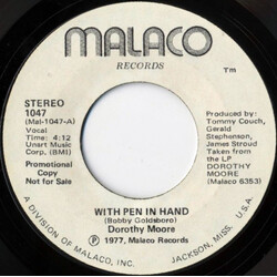 Dorothy Moore With Pen In Hand USED VINYL 7INCH 45 RPM PROMO