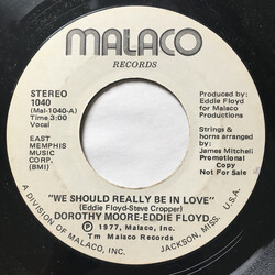 Dorothy Moore / Eddie Floyd We Should Really Be In Love USED VINYL 7INCH 45 RPM SINGLE PROMO