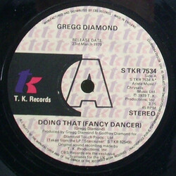 Gregg Diamond Doing That (Fancy Dancer) USED VINYL 7INCH 45 RPM PROMO STEREO