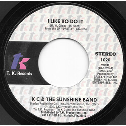 KC & The Sunshine Band I Like To Do It / Come On In USED VINYL 7INCH 45 RPM SINGLE