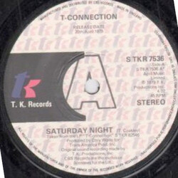 T-Connection Saturday Night USED VINYL 7INCH 45 RPM SINGLE PROMO