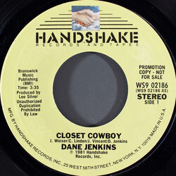 Dane Jenkins Closet Cowboy USED VINYL 7INCH 45 RPM PROMO