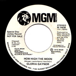 Gloria Gaynor How High The Moon USED VINYL 7INCH 45 RPM PROMO