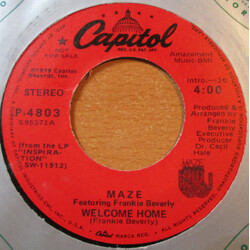 Maze Featuring Frankie Beverly Welcome Home USED VINYL 7INCH 45 RPM PROMO