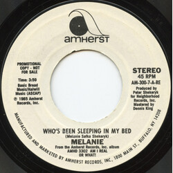 Melanie (2) Who's Been Sleeping In My Bed USED VINYL 7INCH 45 RPM SINGLE PROMO STEREO