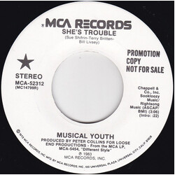Musical Youth She's Trouble USED VINYL 7INCH 45 RPM PROMO