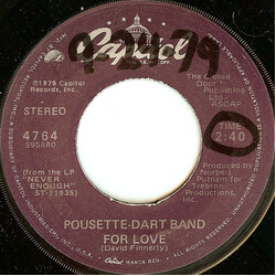 Pousette-Dart Band For Love USED VINYL 7INCH 45 RPM