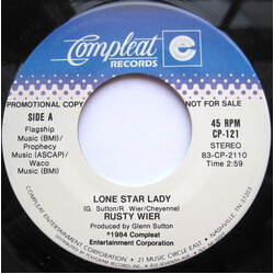 Rusty Wier Lone Star Lady USED VINYL 7INCH 45 RPM SINGLE PROMO