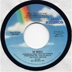 Ed Bruce (When You Fall In Love) Everything's A Waltz / Thirty-Nine And Holding USED VINYL 7INCH 45 RPM SINGLE