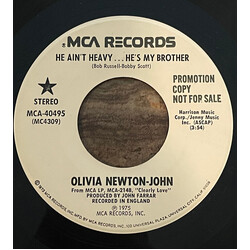 Olivia Newton-John He Ain't Heavy...He's My Brother / Let It Shine USED VINYL 7INCH 45 RPM SINGLE PROMO STEREO