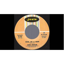 Gene Henslee Soul Of A Man USED VINYL 7INCH 45 RPM SINGLE