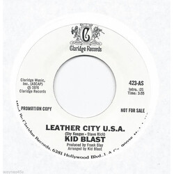 Kid Blast Leather City USA / Switchblade Love USED VINYL 7INCH 45 RPM SINGLE PROMO