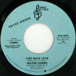 Major Harris Laid Back Love USED VINYL 7INCH SINGLE 45 RPM PROMO