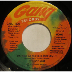 The Kay-Gees Waiting At The Bus Stop USED VINYL 7INCH 45 RPM PROMO STEREO MONO