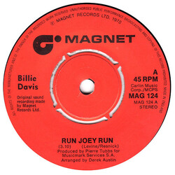 Billie Davis Run Joey Run USED VINYL 7INCH 45 RPM SINGLE STEREO