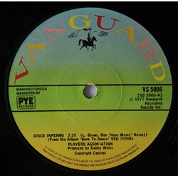 The Players Association Disco Inferno USED VINYL 7INCH SINGLE