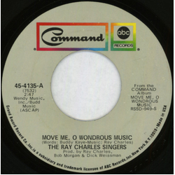 The Ray Charles Singers Move Me, O Wondrous Music / I'll Fly Away USED VINYL 7INCH 45 RPM SINGLE