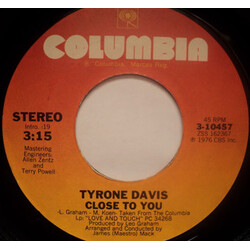 Tyrone Davis Close To You USED VINYL 7INCH SINGLE