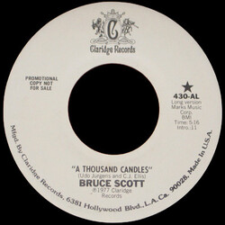 Bruce Scott A Thousand Candles USED VINYL 7INCH 45 RPM PROMO