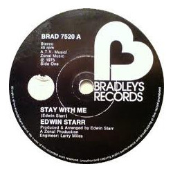 Edwin Starr Stay With Me / I'll Never Forget You USED VINYL 7INCH SINGLE 45 RPM
