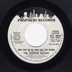 Jackson Sisters (Why Can't We Be) More Than Just Friends USED VINYL 7INCH 45 RPM PROMO