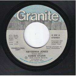 Edwin Starr Abyssinia Jones USED VINYL 7INCH 45 RPM SINGLE PROMO STEREO MONO