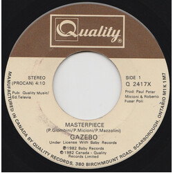 Gazebo Masterpiece USED VINYL 7INCH 45 RPM SINGLE STEREO