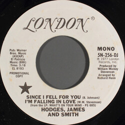 Hodges, James And Smith Since I Fell For You / I'm Falling In Love USED VINYL 7INCH 45 RPM SINGLE PROMO STEREO MONO
